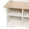 Flash Furniture Paisley 31.5in. Wide Hall Tree w/Bench, 3 Single Storage Hooks, and 4 Lower Storage Cubbies NAN-FY-HY-HT06-WHTWTH-GG - alternate 6